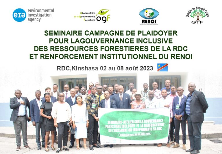 Projet de Campagne de plaidoyer sur la Gouvernance forestière inclusive et le renforcement de l’observation indépendante et institutionnelle du RENOI